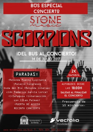 Ven en bus al concierto de Scorpions
